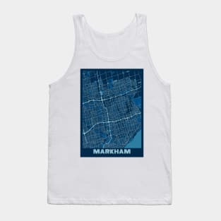 Markham - Canada Peace City Map Tank Top